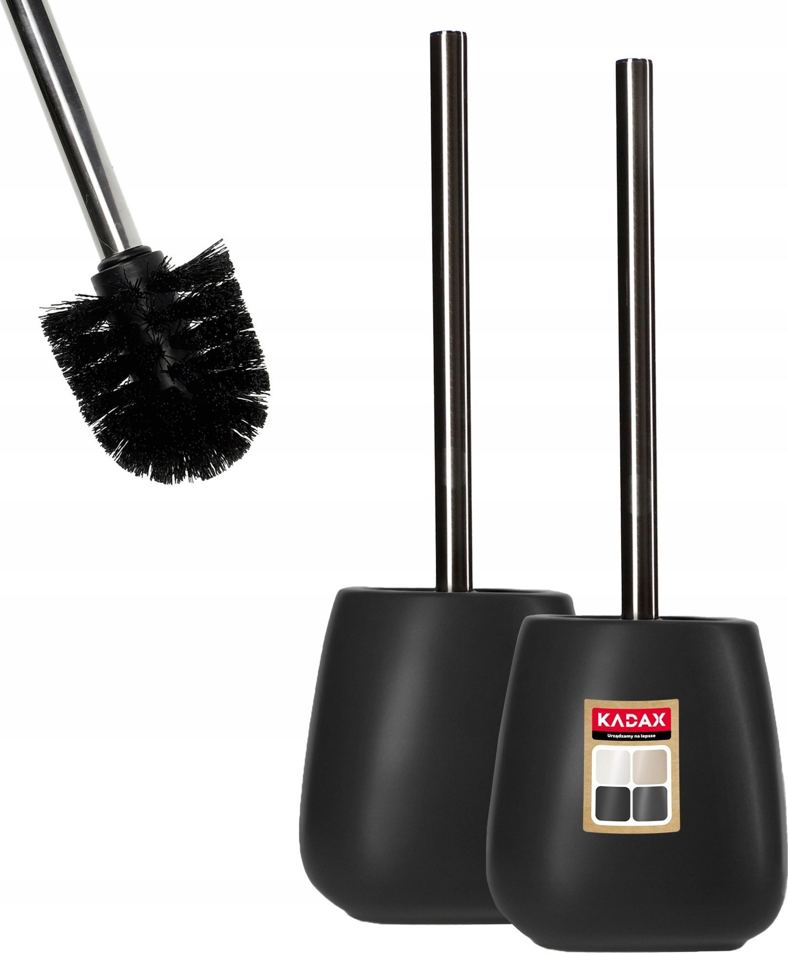 Kadax Szczotka do WC stojąca czarny