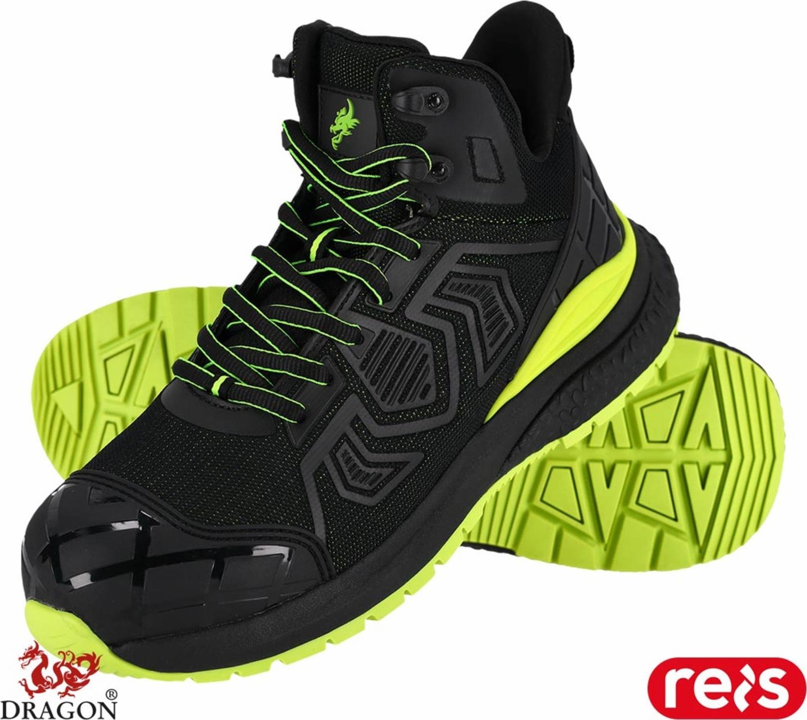 R.E.I.S. BCTANG-T S1 PS SR - Trzewiki bezpieczne TANG podnosek kompozyt wkładka kevlar dziany materiał tekstylny połączony z TPU podeszwa antypoślizg