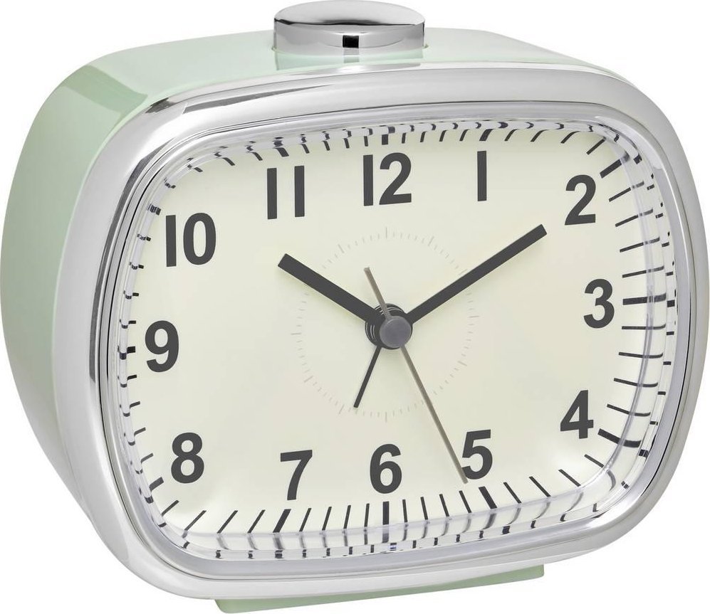 TFA TFA 60.1032.04 Analogue Alarm Clock mint