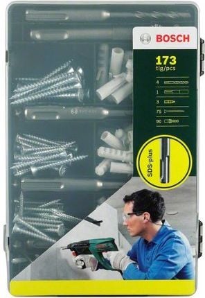 Bosch Zestaw elementów do mocowania SDS plus 173 sztuki - 2607017163