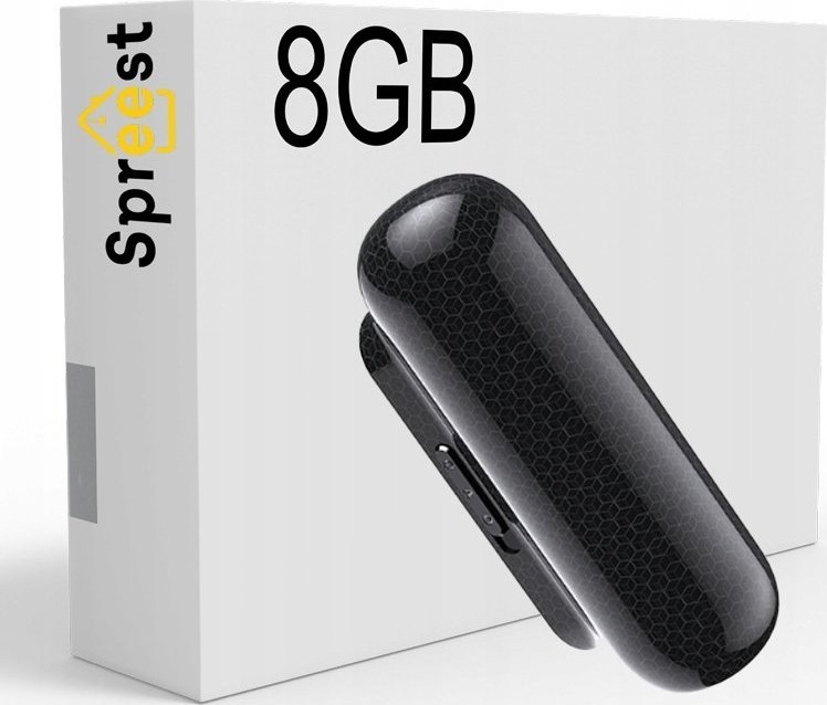 Dyktafon Spreest Dyktafon 8GB PODSŁUCH 500H SZPIEGOWSKI DETEKCJA