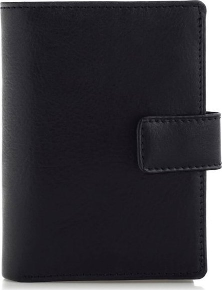 Belveder Duży Portfel Męski Skórzany Czarny BJ62