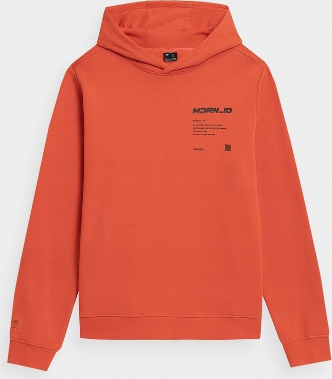 4f Bluza męska 4F pomarańczowy neon H4Z22 BLM025 70N S