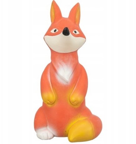 Lis, zabawka, dla psa, lateks, 17 cm, z dźwiękiem