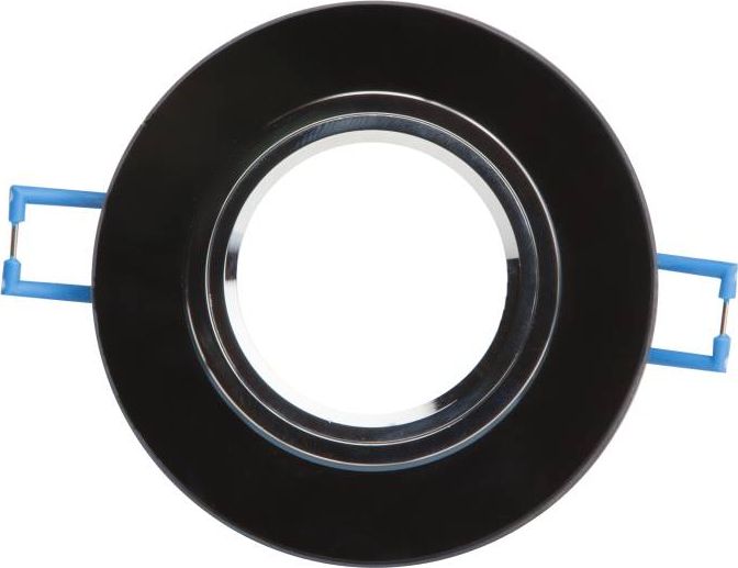 Kobi Light Ozdobna Oprawka Halogenowa Szklana, FI60,26, Okrągła Czarna