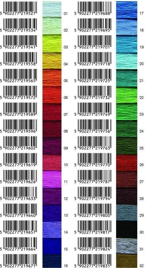 Interdruk Bibuła marszczona nr 6 ciemny pomarańcz (10szt)