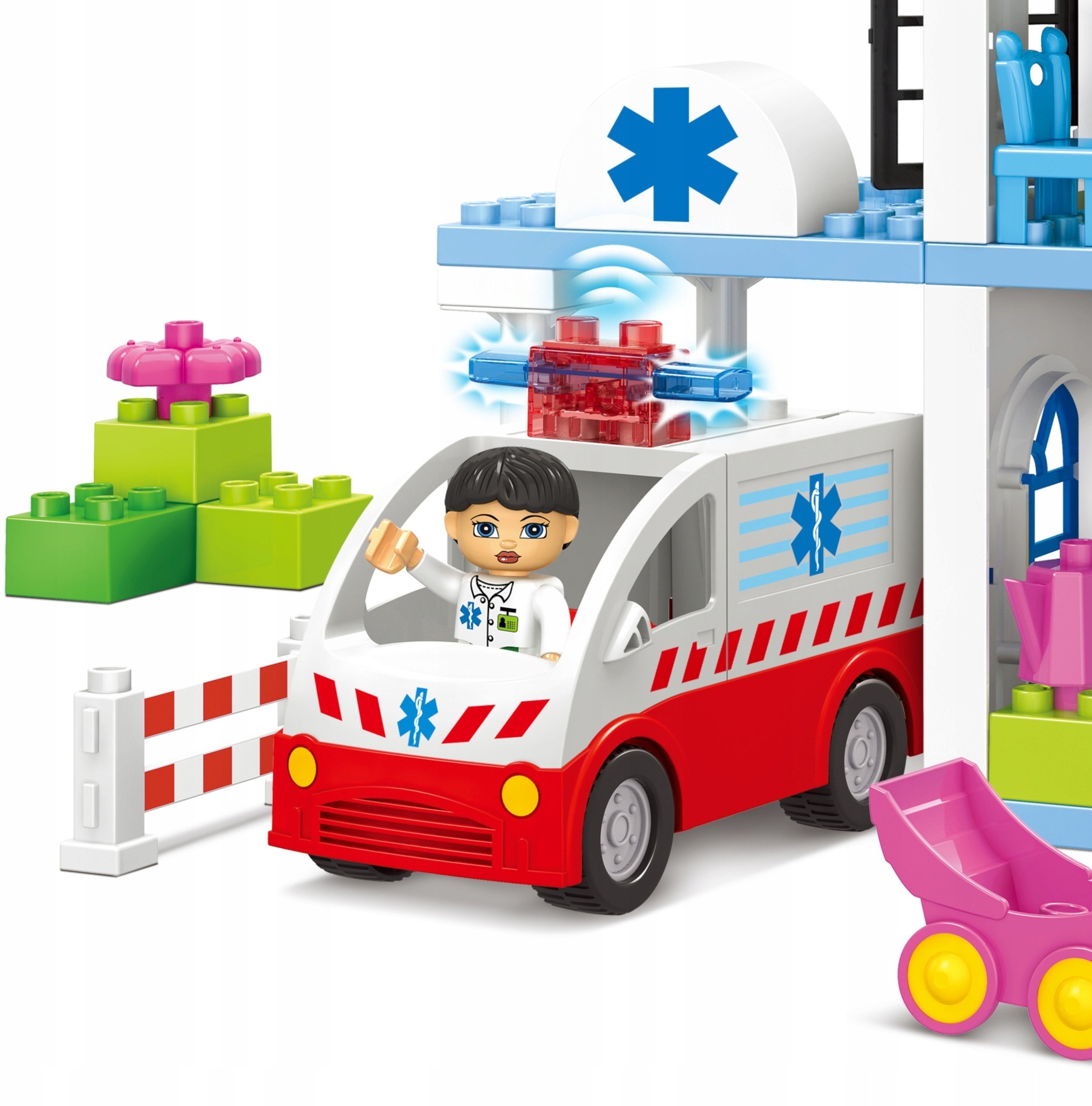 Bounn Klocki konstrukcyjne szpital z ambulans 99 elementów