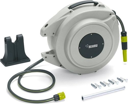 Rehau Wąż ogrodowy z automatem zwijającym 15m 13mm 30bar szary 8kg