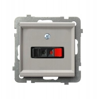 SONATA Gniazdo głośnikowe pojedyncze kaszmir GG-1R/m/82