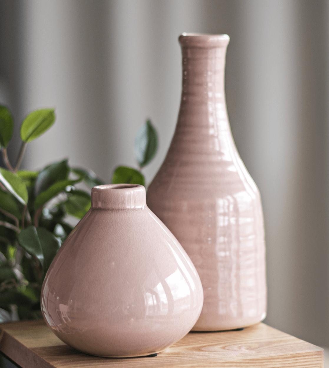 Tajemniczy ogród Wazon ceramiczny bańka róż 12cm