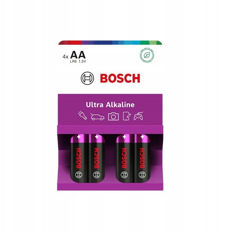 BATERIA BOSCH 4SZT AA ULTRA ALKALINE LR6UA4B/00