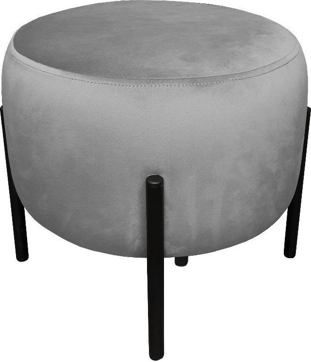 Atos Pufa WILFRED MG VELVET szara