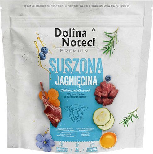 Karma suszona dla psa Dolina Noteci Premium jagnięcina 1 kg