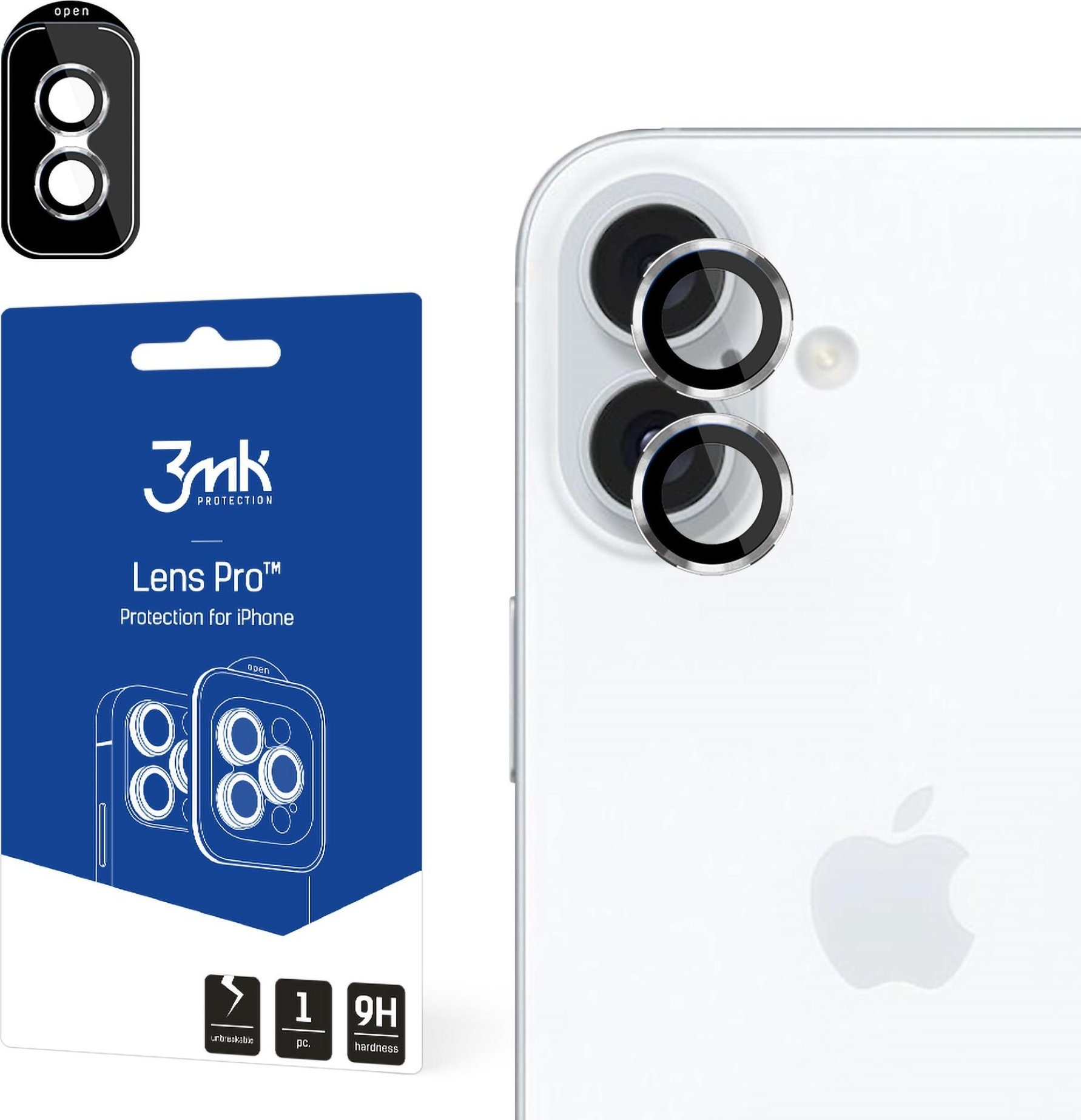 3MK 3MK LENS PROTECTION PRO IPHONE 16/16 PLUS SILVER