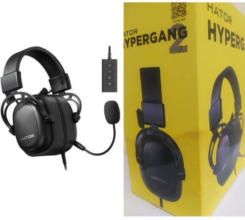 Słuchawki Hator HTA-940 Hypergang 2 słuchawki z mikrofonem 7.1 (opakowanie uszkodzone) HTA-940 DAMAGE (9202318424672)