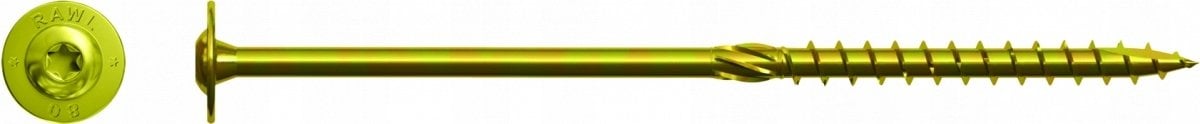 Koelner/Rawlplug Wkręt konstrukcyjny do drewna 8x320 mm łeb podkładkowy - 0.05ts