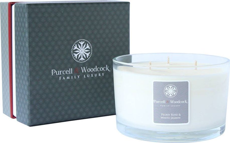 Purcell and woodcock Świeca Zapachowa 3 Knoty Peony Rose & White Jasmin