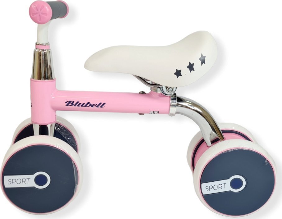 BLUBELL Rowerek Biegowy Blubell 1001 Metalowy, częściowo Chromowany Różowy