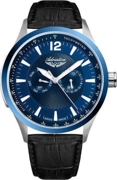 Zegarek Adriatica Zegarek męski Adriatica A8189.T255QF czarny