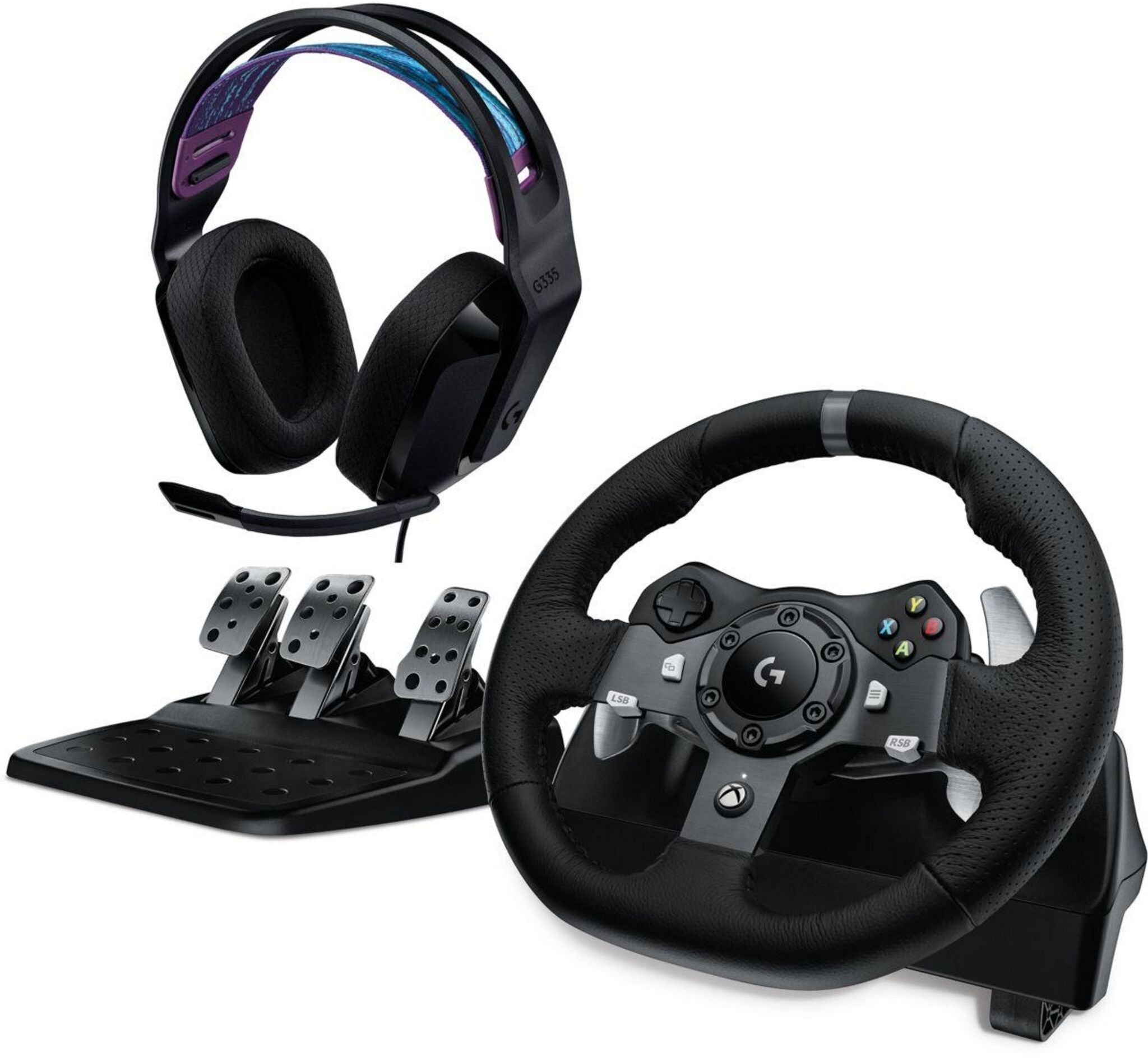 G920 DRIV FORCE RAC WHEEL-PLUGC/BUNDLE EMEA28I-935 BLACK USB EU