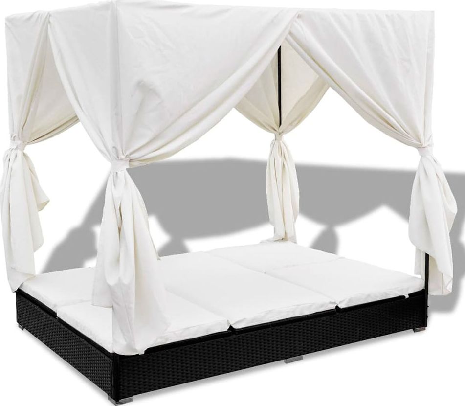 Elior Dwuosobowy leżak ogrodowy z baldachimem - Pelargo