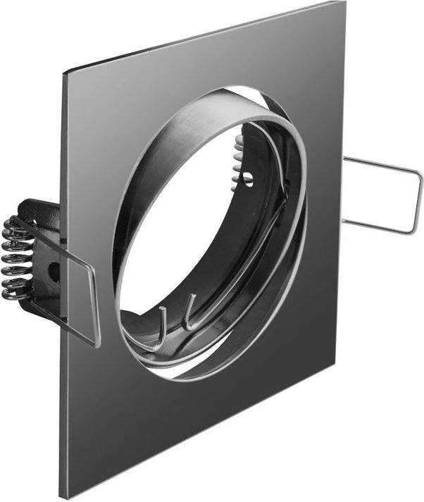GTV Oprawa punktowa Porto-K z regulacją odlew IP20 czarny chrom kwadrat (OP-PRAN6-21)