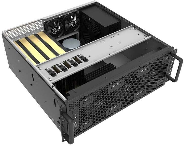 Obudowa serwerowa SilverStone SST-RM4A Rackmount Server 4U SSI-CEB - szary/czarny