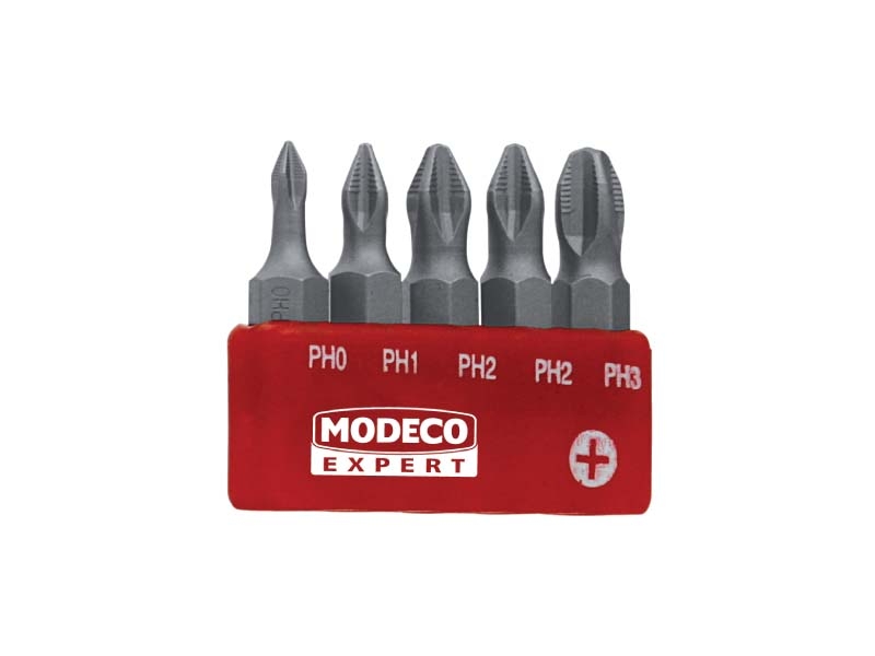 Modeco Komplet grotów 25mm PH0-PH3 5szt. - MN-15-511