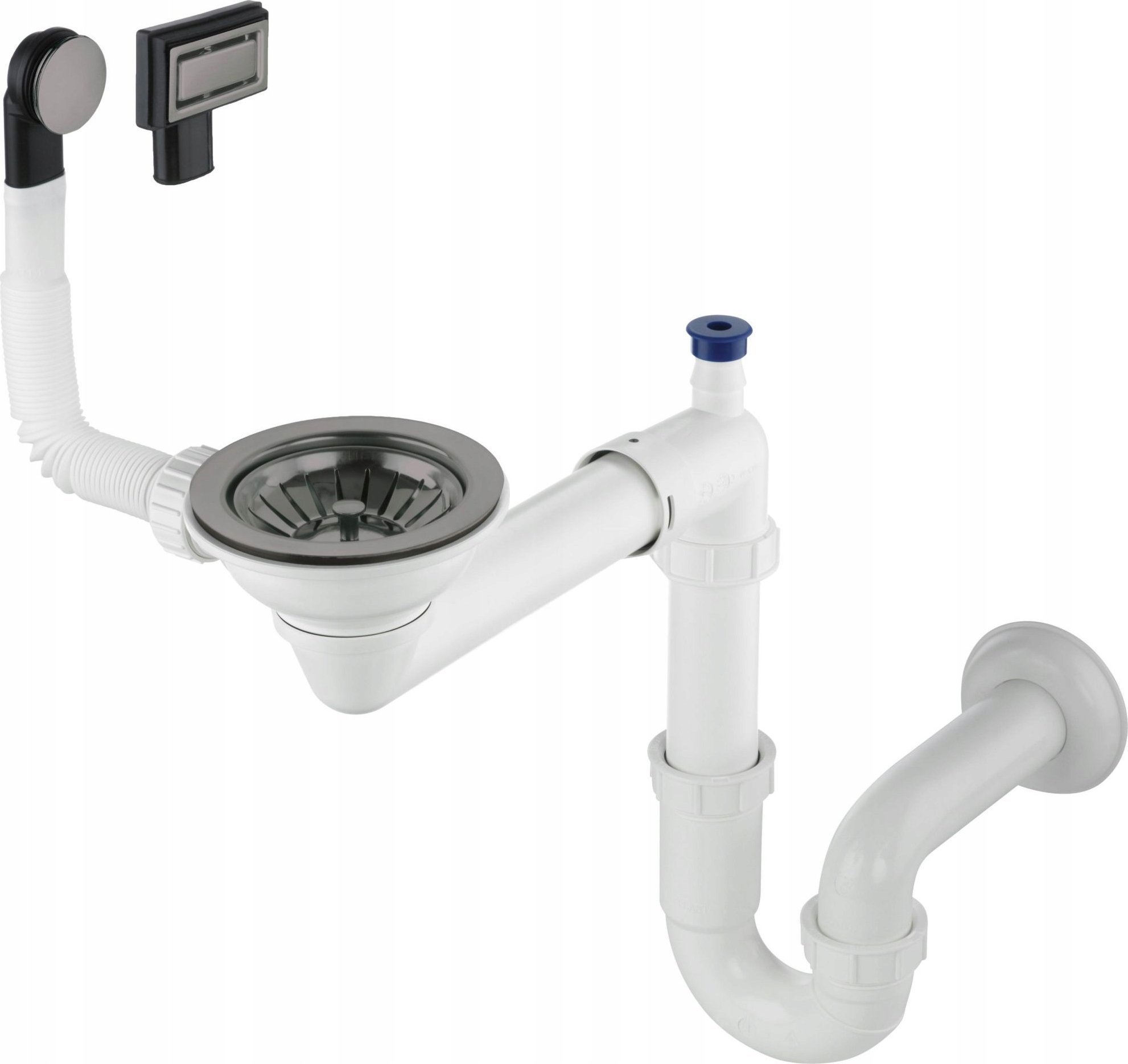 Syfon Deante Syfon do zlewozmywaka granitowego 1-komorowego - Space-Saver