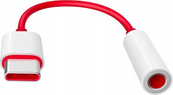 Kabel USB OnePlus OnePlus TC01W, Red, USB C, 3.5mm, 0.09 m, Male, Female