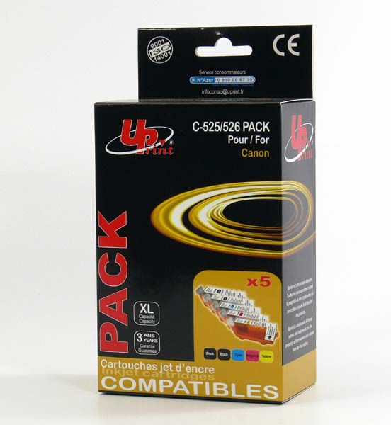 Tusz UPrint Tusz C-525/526 PACK / CLI526 2x Black, 1x Cyan, 1x Magenta, 1x Yellow