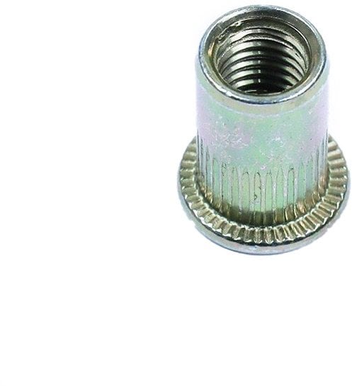 OPEN FLAT HEAD BLND RVT NUT M6 1.0X15.8