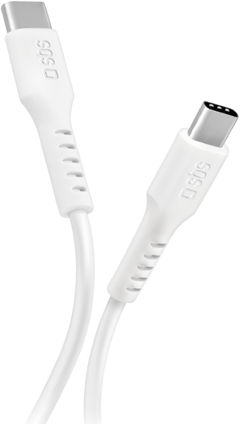 Kabel USB SBS Mobile USB-C - USB-C 1 m Biały (8018417457647)