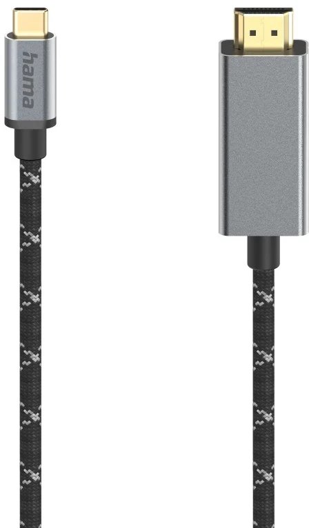 Kabel USB Hama USB-C - HDMI 1.5 m Czarny (00200509)