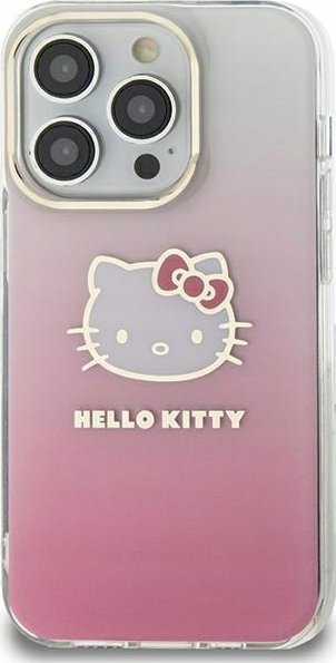 Sourcing Hello Kitty HKHCP15SHDGKEP iPhone 15 / 14 / 13 6.1" pink/pink hardcase IML Gradient Electrop Kitty Head