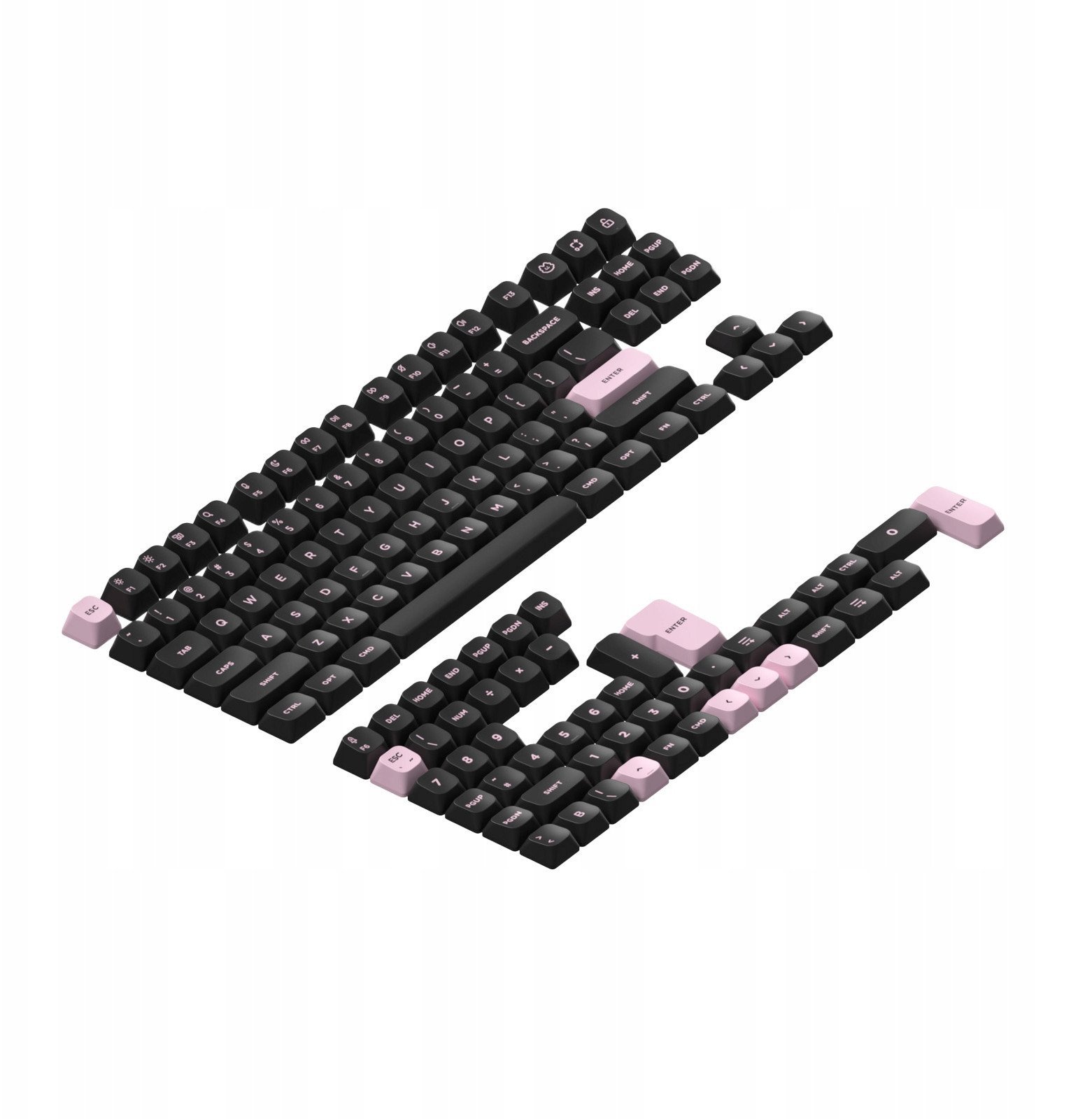 Nuphy - Gem mSA Double-shot PBT Keycaps - Nasadki do klawiatury mechanicznej Inca Rose
