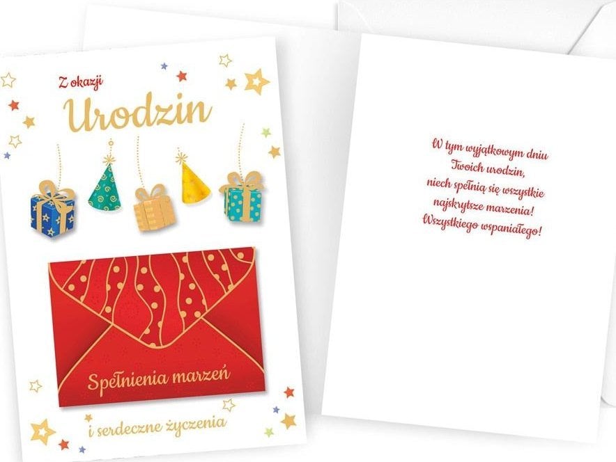 KUKARTKA Karnet B6 Urodziny (prezenty)