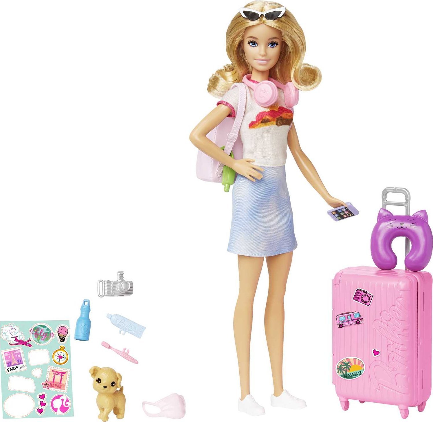 Lalka Barbie Mattel Malibu w podróży HJY18