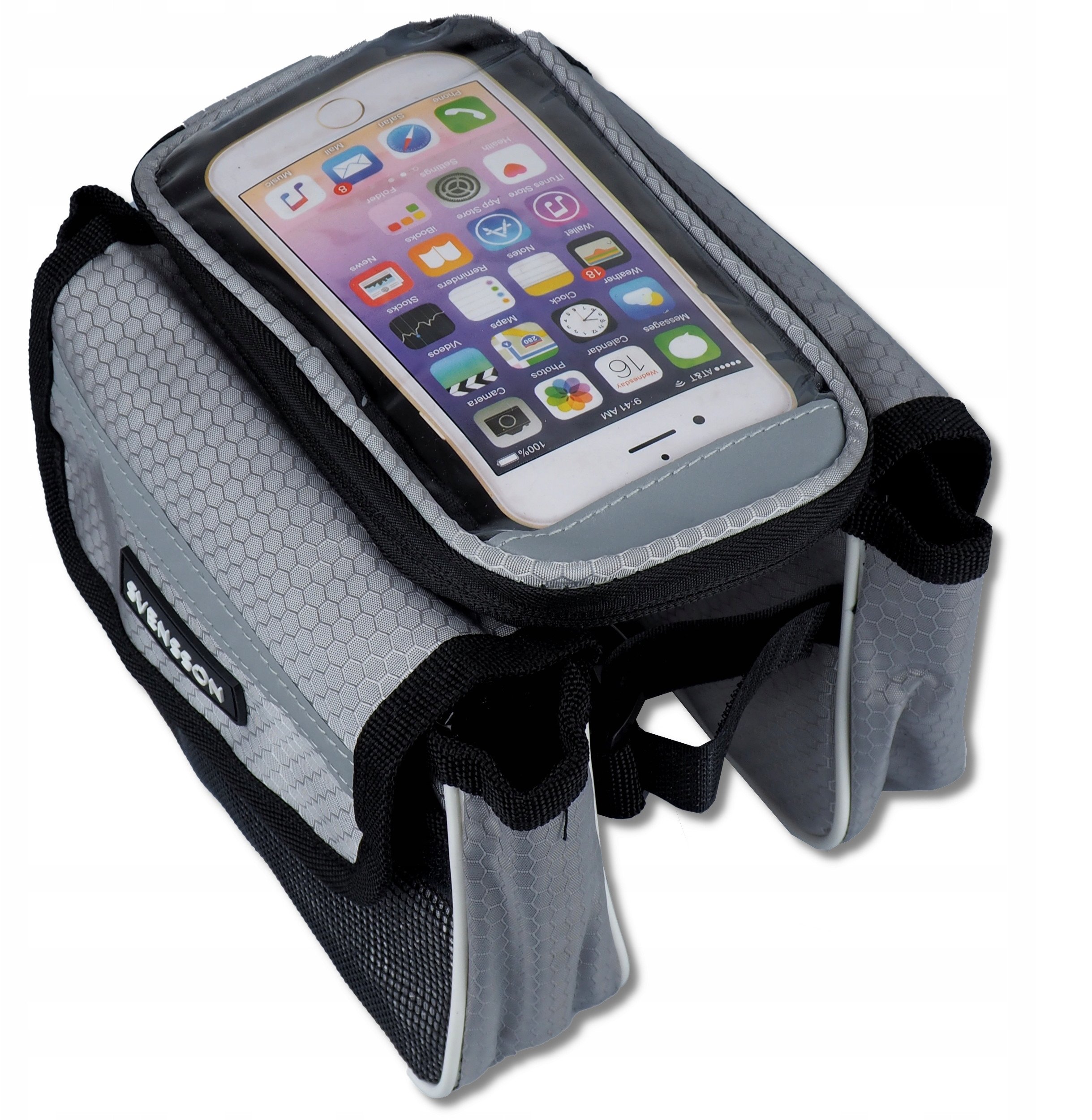 Torba, SVENSSON,sakwa rowerowa na ramę, uchwyt z etui na telefon