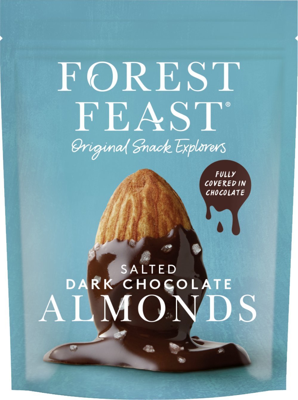 Forest Feast salted dark chocolate almonds, 120 g