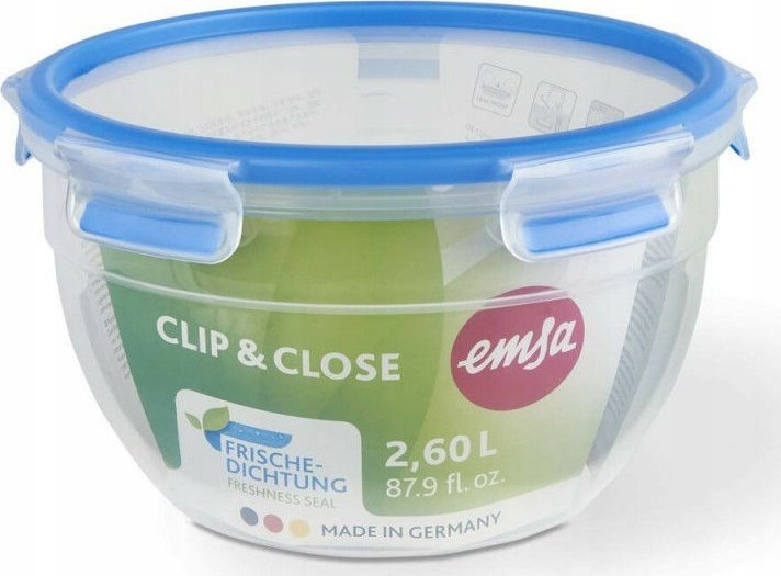 Emsa EMSA Clip&Close Food Storage Box 2.6 L round