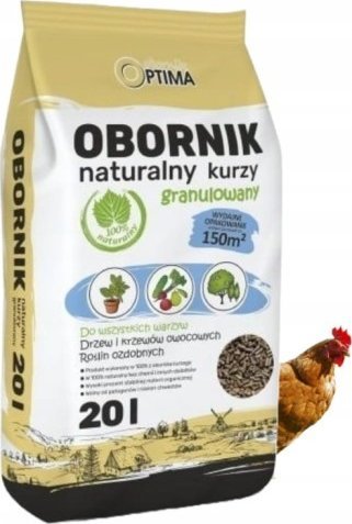 Biovita Obornik naturalny kurzy granulowany nawóz 20 L