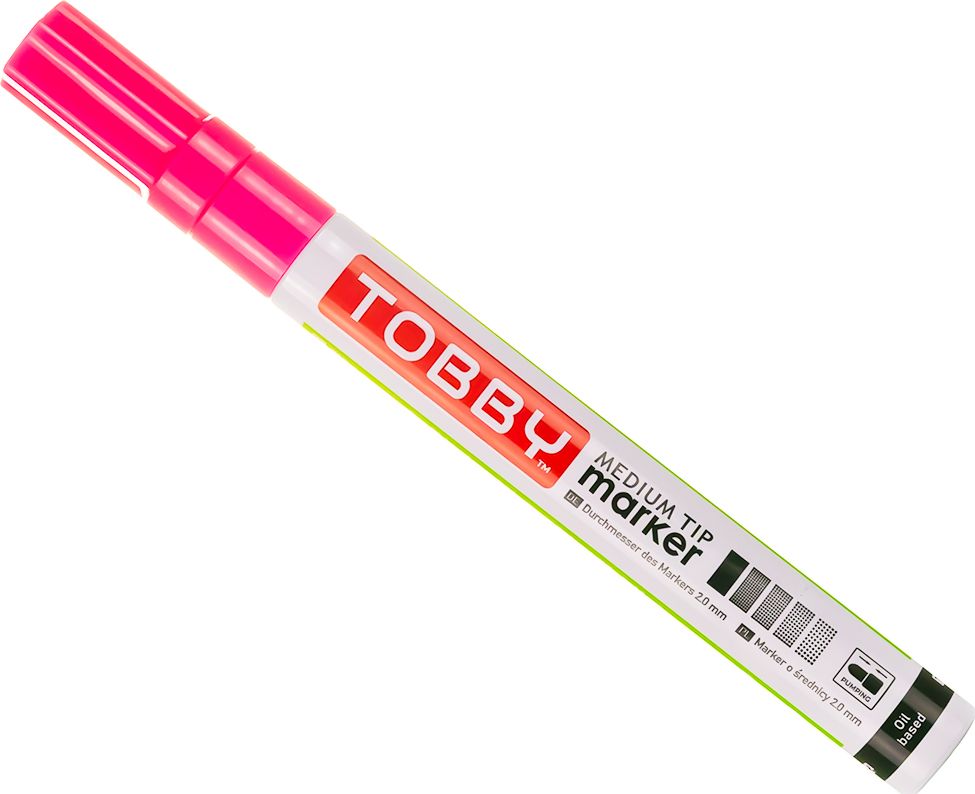 Tobby TOBBY MARKER OLEJOWY Kolor Jasno-różowy UV