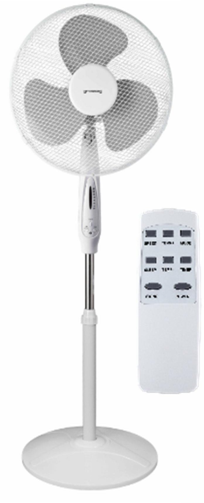 VOLTENO FLOOR FAN WHITE + REMOTE CONTROL 40cm WHEEL BASE