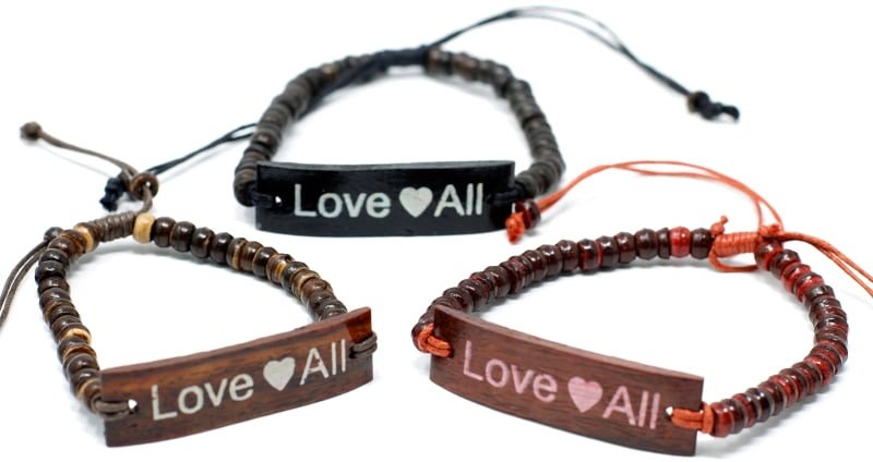 Bransoletka z drewna kokosowego - LoveAll