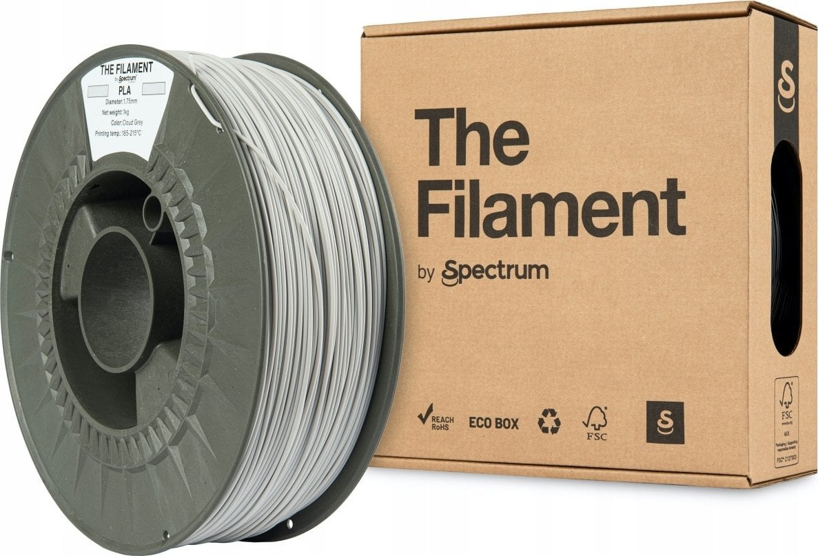 The Filament 3D filament, PLA, 1,75mm, 1000g, TF-24003, cloud grey