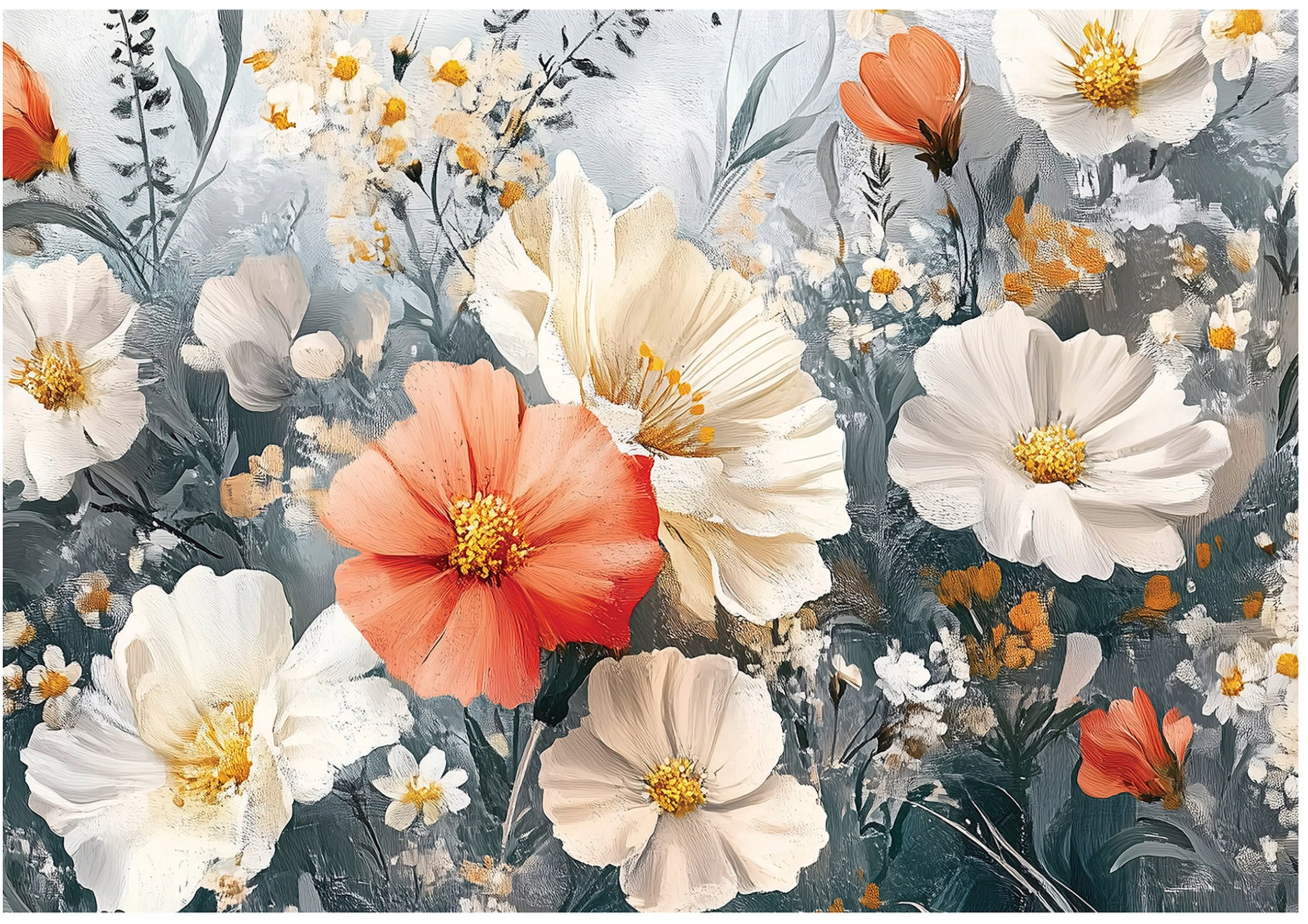 Fototapeta Kwiaty Łąka Maki Natura Sypialnia Salon Tapeta Flizelina 250X175