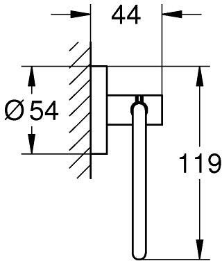 Grohe Start Toilet roll holder - Matte black