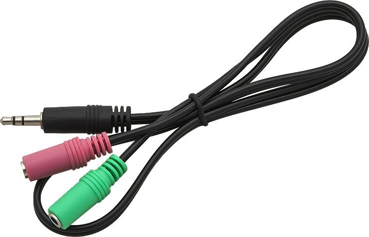 Adapter AV Blow 3424# Przyłącze wtyk 3,5st-2xgniazdo 3,5st 1,5m