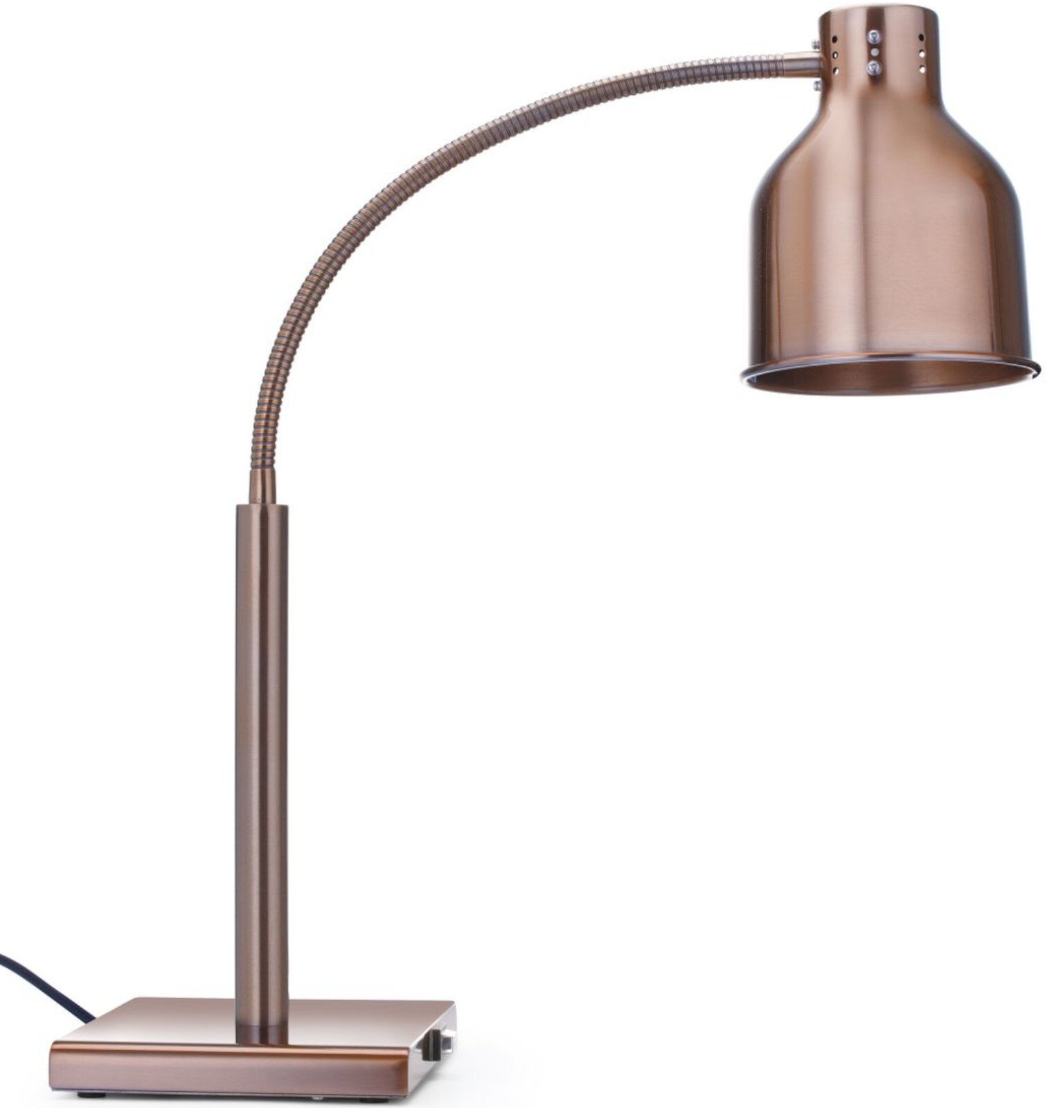 Lampa grzewcza stołowa do podgrzewania potraw giętka 250 W - miedziana Lampa grzewcza stołowa do podgrzewania potraw giętka 250 W - miedziana
